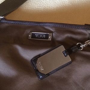Tumi crossbody purse khaki